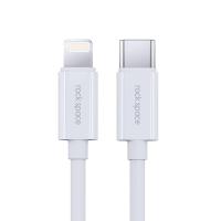 ราคา rock space PD 20W Type C to Lightning 3A Cable 1M For iPhone 14 13 12 Series รองรับ PD Charge มาตรฐาน ทนทาน ขาดยาก Z19 (7187764625)