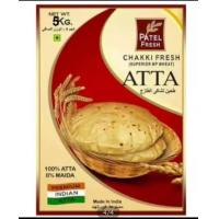 ราคา Patel Chakki Atta แป้งสาลี Whole wheat flour size 5kg from India (17098373575)