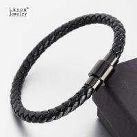 ราคา Lkyou สร้อยข้อมือหนังสแตนเลสสร้อยข้อมือเหล็กหนังสร้อยข้อมือถัก Simple สร้อยข้อมือหนังถักหนังผู้ชายเครื่องประดับ (7531806648)