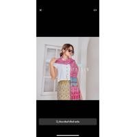 ราคา ผ้าคลุมไหล่ ผ้าพันคอ ลายแพรวา (20875338182)