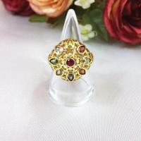ราคา แหวนพลอยนพเก้าล้อมเพชร แหวนทอง แหวนพลอย เสริมบารมี ใส่ออกงานได้ ทองชุบ ทองไมครอน ทองหุ้ม ทองปลอม ใส่ออกงานได้ ใส่อาบน้ำได้ แหวนพลอย (19796683569)