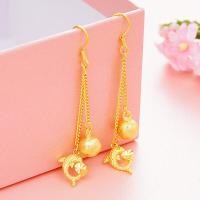 ราคา Everhoney Gold Long Chain Dual Dangle Gold Ball Star Tassel Drop ต่างหูสำหรับผู้หญิงวัยรุ่น Girls (16491068000)