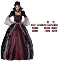 ราคา ชุดคอสเพลย์แม่มดสำหรับผู้หญิงเครื่องแต่งกายเป็นแวมไพร์สีดำชุดชุดกระโปรงยาวตอนเย็นราชินีชุดชุดเดรสทักซิโด้ลูกไม้ (20171026355)