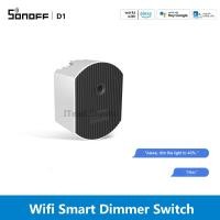ราคา ITEAD SONOFF D1 WiFi สวิตช์หรี่ไฟอัจฉริยะปรับความสว่างของแสง eWeLink APP ควบคุมโมดูลหรี่แสงได้อัจฉริยะ 433MHz RF ควบคุมการควบคุมเสียงสำหรับหลอดไฟ LED แบบหรี่แสงได้ (6226194882)
