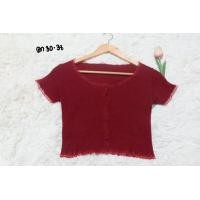 ราคา เสื้อแฟชั่นมือ2 เสื้อครอป เสื้อไหมพรม เสื้อทำงาน (17927259052)