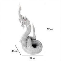 ราคา รูปปั้นหินทรายพญานาคขดองค์เป็นเลข8 พ่นน้ำได้ สัญลักษณ์แห่งความยิ่งใหญ่ ความอุดมสมบูรณ์ ความมีวาสนา (18523674389)