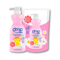 ราคา แถมฟรีถุงเติม DMP ดีเอ็มพี สบู่เหลวอาบน้ำเด็ก ขวดปั๊ม 480 มล ถุงเติม 250 มล สบู่เหลวเด็ก เฮดทูโท สบู่เหลวอาบสระ สบู่เหลว Baby liquid soap (8994729368)