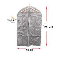 ราคา แพ็ค 3ชิ้น ถุงคลุมสูท ถุงคลุมชุด ถุงคลุมชุดราตรี ด้านหน้าใส มีช่องใส่นามบัตร มี 3 ขนาด (7645466805)