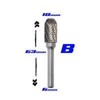 ราคา ดอกเจียรคาร์ไบด์ 6x10mm ดอกเจียรเหล็ก เจียรสแตนเลส ดอกคาร์ไบด์ ขนาด แกน 6 mm หัว 10 mm มีให้เลือก 10 แบบ (20047106504)