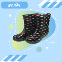 ราคา รองเท้าบูทกันฝน แฟชั่นรองเท้าฝนเกาหลีสไตล์สุภาพสตรี รองเท้า รองเท้าบูทกันน้ำ กันลื่นสวมทนรองเท้าฝนพีวีซี สไตล์เท่ๆสีสันสดใส (16392284075)