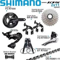 ราคา SHIMANO 105 R7000 Groupset 2X11ความเร็ว170 172 175Mm 50 34T 52 36T 53 39Tจักรยานเสือหมอบชุดเครื่องมือสำหรับรถจักรยานGroupsetอัพเกรดจาก5800 (14323515397)