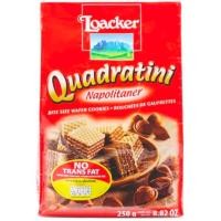 ราคา ล็อคเกอร์ ควอดราตินี ช็อกโกแลต เวเฟอร์สอดไส้ครีมช็อกโกแลต 250 กรัม Loacker Quadratini Chocolate 250 g ขนม เวเฟอร์ loacker ขนมกินเล่น ช็อกโกแลต (20694230645)