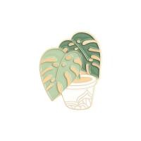 ราคา Green Plant Enamel Pins Potted Plants Brooches Crazy Plants Lady Funny Badge Lapel Pin (11534128186)