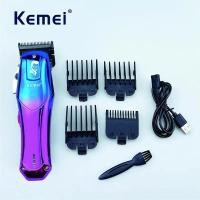 ราคา Kemei ปัตตาเลี่ยนตัดผมไฟฟ้าไร้สาย ปัตตาเลี่ยนตัดผมสำหรับช่างตัดผมแบบมืออาชีพ (21171018515)