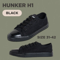 ราคา รองเท้าผ้าใบ Hunker รุ่น H1 สี ดำ ขาว น้ำตาล ไซส์ 31 43 พร้อมส่ง (19109374110)