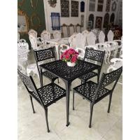 ราคา สินค้าสั่งทำ 7 14 วัน ชุดสนามอัลลอย 4 ที่นั่ง ลายจีน สีดำด้าน (9592562858)
