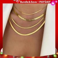 ราคา สร้อยคอสแตนเลสสตีลแบบแบนสำหรับทุกเพศคุณภาพสูงสำหรับผู้หญิงสร้อยคอโชกเกอร์สีทองวินเทจเครื่องประดับคอเครื่องประดับผู้ชาย (21170987934)