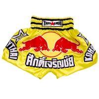 ราคา THAISMAI BS1195 กางเกงมวยไทย ผ้าต่วนเหลือง ลายกระทิงแดง THAISMAI THAI BOXING SHORTS YELLOW SATIN RED BULL BS1195 THAIFIGHTPRO (101298403)