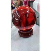 ราคา ลูกแก้วขนาด20ซม สีแดง ตากแดดแช่น้ำไม่ได้ (15433543235)