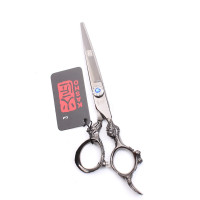 ราคา Kasho 440C 6นิ้วตัดผมกรรไกรแบนฟันกรรไกร Hairdressing Clipper Salon Tools (16830653993)