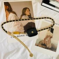 ราคา Sisijia กระเป๋าคาดเอวสไตล์ชาแนลกระเป๋ามินิสายโซ่โลหะสำหรับผู้หญิงกางเกงเส้นเล็กเรียบง่ายสายโซ่เข็มขัดกระเป๋าคาดเอวมินิ (14646103310)