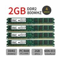 ราคา ชุด8GB 4X2GB KVR800D2N6K2 4G DDR2 800MHz หน่วยความจำสำหรับเดสก์ท็อป RAM สำหรับ King Ston (18657962137)