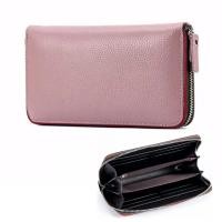 ราคา Leather Inc กระเป๋าสตางค์หนังแท้ใบยาวซิปรอบขนาด 20x2 5x10cm รุ่น B005 18 (19343954461)