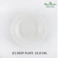 ราคา จานตื้น จานก้นลึก รุ่นวินเซอร์ WINDSOR ลวดลายสีขาว เนื้อโบนไชน่า Bone China เซรามิคเกรดพรีเมี่ยม (8970476422)