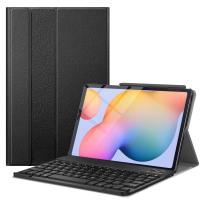 ราคา เคสคีย์บอร์ดสำหรับ Samsung Galaxy Tab S6 Lite 10 4 2020 รุ่น SM P610 Wi Fi SM P615 LTE ฝาครอบแบบบางพร้อม Secure S Pen Holder คีย์บอร์ด Bluetooth แบบถอดได้สีดำ (2429378462)