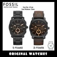 ราคา Fossil Mid Size Chronograph Brown Leather Watch 42mm FS4656 FS4682จัดส่งเร็วทั่วประเทศ (21192875287)