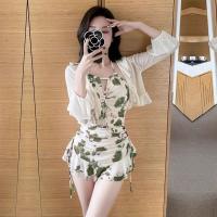 ราคา ชุดว่ายน้ำกระโปรง ชุดว่ายน้ำวันพีช ลาย ผูกคอ เสื้อกันแดด พร้อมส่ง 0212 (21260488059)