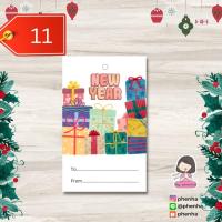 ราคา ป้ายแท็ก Merry Christmas and Happy New Year ชุดละ 60ชิ้น (16604550998)