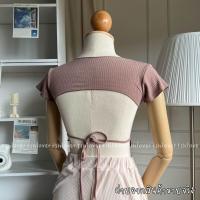 ราคา ครอปแขนสั้น ครอปเว้าหลัง เสื้อโชว์หลัง (20555154948)