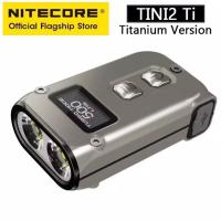 ราคา พร้อมส่ง NITECORE TINI2 SS Mini Keychain ไฟฉาย 500LM EDC ไฟฉายแบบชาร์จไฟได้ Li Ion แบตเตอรี่สำหรับ Self Defense (16477698482)