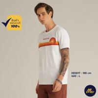 ราคา Mc Jeans เสื้อยืดแขนสั้นผู้ชาย คอกลม สีขาว MTSZA08 (18423587491)