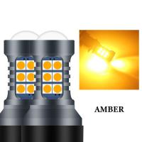 ราคา 2ชิ้น7440 LED 7443 WY21W T20หลอดไฟ LED W21W สัญญาณรถยนต์ไฟ T20 3030SMD สำรองไฟถอยหลังสว่างสุดๆ (21171193855)