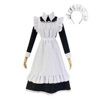ราคา ชุดเครื่องแบบสตรีญี่ปุ่นชุดแม่บ้านฝรั่งเศสโลลิต้าชุดคอสเพลย์อนิเมะชุดผ้ากันเปื้อนแม่บ้านน่ารัก (19688276483)