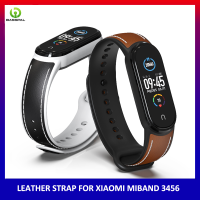 ราคา BassPal สายรัดข้อมือหนังแท้สไตล์ใหม่สำหรับ MiBand 6 5สายสำหรับ Xiaomi Mi Band 5 4 3สายรัดข้อมือสำหรับ Xiaomi Miband 3 4 (10150986197)