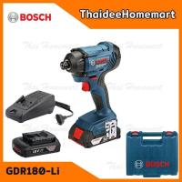 ราคา BOSCH ไขควงกระแทกไร้สาย 18V รุ่น GDR 180 Li แบตฯ1 5Ahx2 รับประกันศูนย์ 6 เดือน 06019G51K0 (784620570)