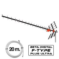 ราคา BETA เสาอากาศดิจิตอลทีวี UHF รุ่น HD 27EF พร้อมสาย RG 6 u 20 เมตร (310096191)