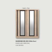 ราคา ตู้เสื้อผ้า ตู้เสื้อผ้าบานเลื่อน ตู้เสื้อผ้าขนาด160x60x200ซม Brownfurniture (18484244670)