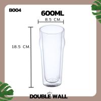 ราคา NEW แก้ว แก้วน้ำ แก้วน้ำราคาถูก แก้วน้ำใส DOUBLE WALL Glass ขนาด 80 400ML แก้วน้ํา แก้วกาแฟเซรามิค แก้วกาแฟ 2 ชั้น แก้วสองชั้น (21036392829)