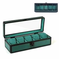 ราคา พร้อมส่ง กล่องนาฬิกา 5 เรือน Aluminium Watch Box กล่องของขวัญ กล่องใส่นาฬิกา กล่องเหล็กเกรดพรีเมี่ยม กล่องเก็บนาฬิกาข้อมืออลูมิเนียม สีดำ (20056337513)