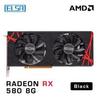 ราคา Elsa AMD Radeon RX 580 256bit สีดำ2048SP 8GB GPU สำหรับโต๊ะคอมพิวเตอร์เกมและการ์ดกราฟิกสำนักงาน (21171177642)