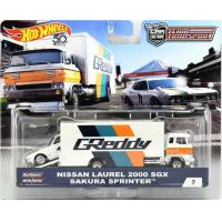 ราคา 2018 Team Transport Car Culture white Nissan Laurel 2000 SGX and Sakura Sprinter truck 1 64 hot wheels (20330516033)