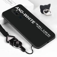 ราคา Jinsouwe เคสสำหรับ OPPO A9 A5 2020 2020 A7 A12 A12S A11K SoftCase แหวนใส่นิ้ว สายคล้อง แบบเรียบง่าย และสีขาว ซิลิโคนกันกระแทกเคส TPU (1982480209)