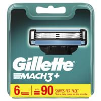 ราคา Gillette ยิลเลตต์ มัคทรี Mach3 ใบมีดโกนหนวด สำรอง แพ็ค 6 ชิ้น แท้ (21209333320)