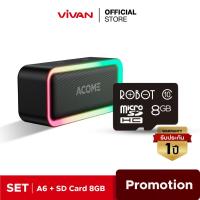 ราคา ของแท้ประกันศูนย์1ปี VIVAN รุ่น A6 TF Card 4 8 gb Bluetooth Speaker ลำโพงบลูทูธ ลำโพง แบบพกพา บลูทูธ 5 0 กันน้ำ IPX5 เอฟเฟกต์แสง RGB รองรับ True Wireless Stereo (19466986504)