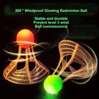 ราคา Huieson ลูกขนไก่ส่องสว่างกันลมเรืองแสงทนทานต่อการเล่นและไม่เน่าและลูกบอลไนล่อนพลาสติกเรืองแสงกลางแจ้งที่มีไฟ (21089405231)