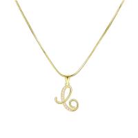 ราคา สร้อยคอตัวอักษรทองคำ17กม 18K สำหรับผู้หญิงเครื่องประดับโชคเกอร์ลดอาการแพ้ในเพชรสังเคราะห์ (20682550648)